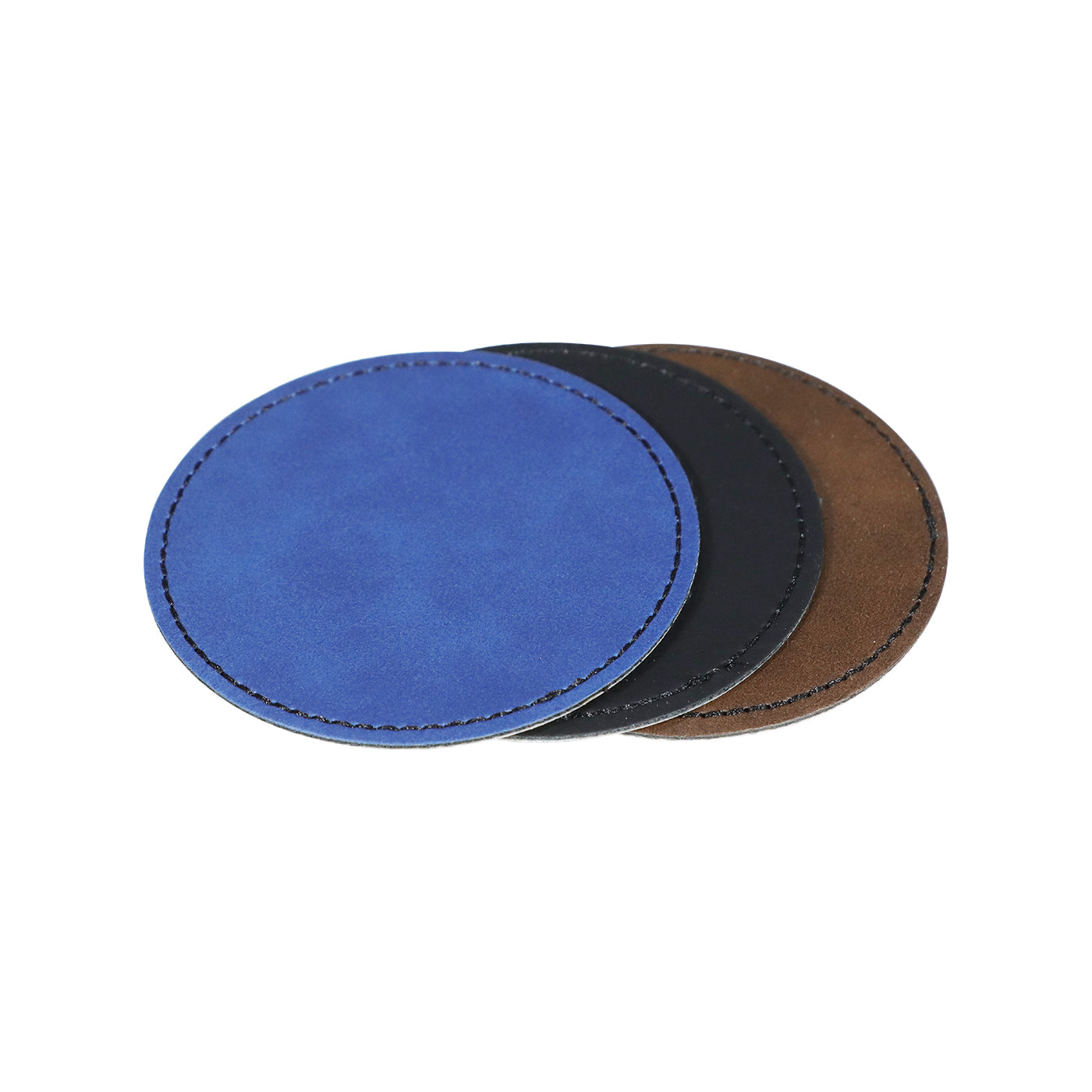 Laser Leather Round Patch - 3 Inch Diameter - (10pcs)